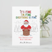 面白いサンタの「全てはうまくいっている」 シーズンカード (スタンド正面)