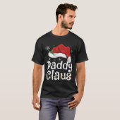 面白いサンタクロースのパパのクリスマスTシャツパジャマ Tシャツ (正面フル)