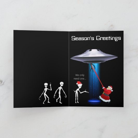 面白いサンタ 🎅🛸 UFO クリスマス (内部)