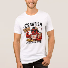 面白いザリガニTシャツ - かわいいカジュアルシーフードラバー トライブレンドTシャツ