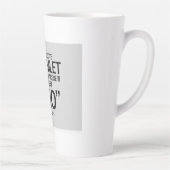 面白いシェイクスピアの引用 カフェラテマグ (右)