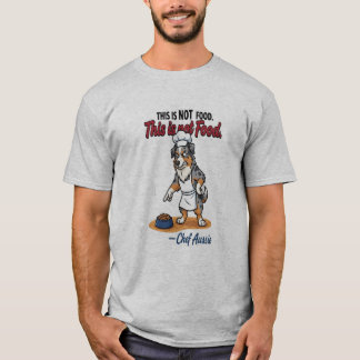 面白いシェフ犬Tシャツ Tシャツ