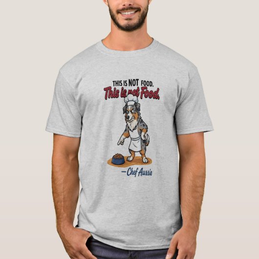 面白いシェフ犬Tシャツ Tシャツ (正面)