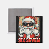 面白いシックスセブンメーム クリスマス クールサンタの名言 6 マグネット (正面/裏面)