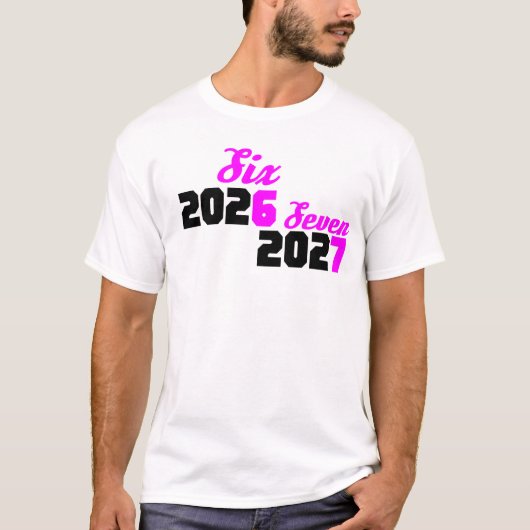 面白いシックスセブンメーム Tシャツ (正面)
