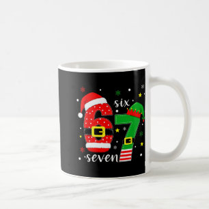 面白いシックスセブン6 7 メリークリスマス 67 番号 Xmas Tシャツ コーヒーマグカップ