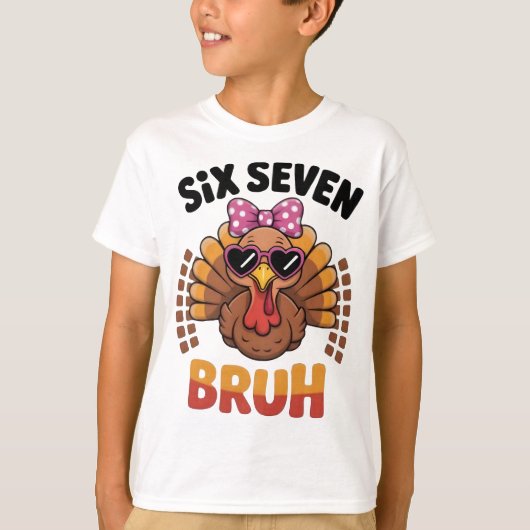 面白いシックスセブン・ミーム・ターキー・ブルー 2025 Tシャツ (正面)