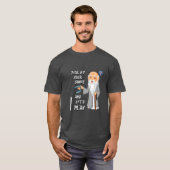 面白いシニアが靴を拾う Tシャツ (正面フル)