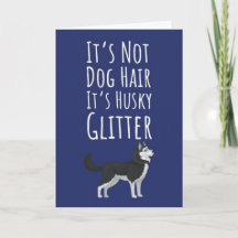 面白いシベリアンハスキーカード 犬好き ペット 動物