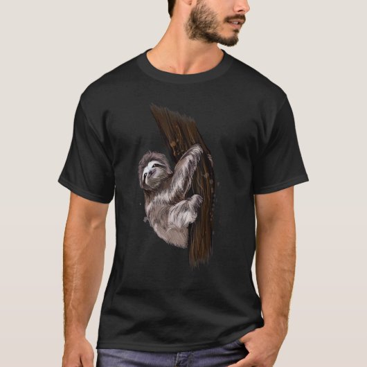 面白いシュガースイートスロース Tシャツ (正面)