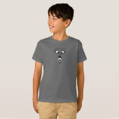 面白いショックを受けたキャラクターの顔Tシャツ Tシャツ (正面フル)