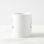 面白いシーズー犬のビジネススーツコーヒー コーヒーマグカップ (中央)
