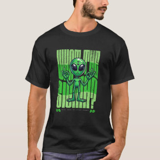 面白いジェネレーションアルファのスラング シグマエイリアンUFOの楽しみ Tシャツ