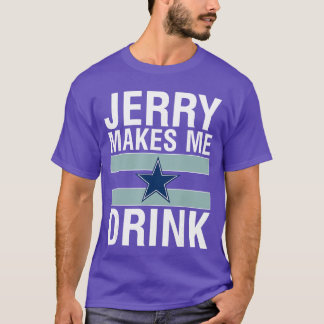 面白いジェリーが私に飲酒させる ユーモア フットボール 不機嫌なF Tシャツ