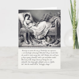 面白いジェーン・オースティン プライドと偏見 グリーティングカード