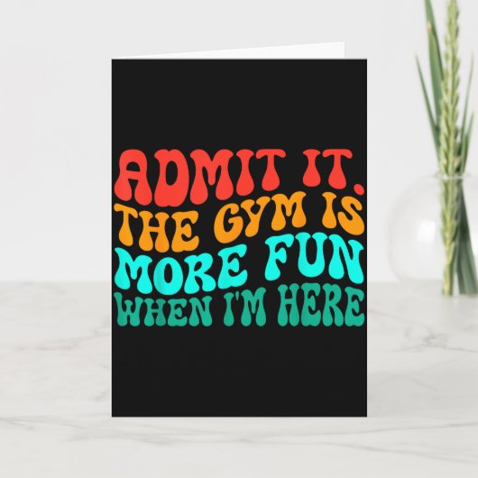 面白いジム カード (正面)