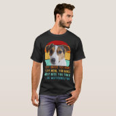 面白いジャック・ラッセル・テリアの犬の「Every Snack You」 Tシャツ (正面フル)