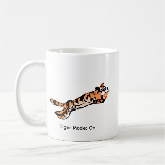 面白いジャンピングタイガーギフト コーヒーマグカップ