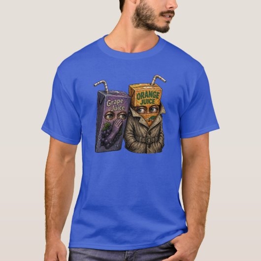 面白いジュースボックスのゴシップ Tシャツ (正面)