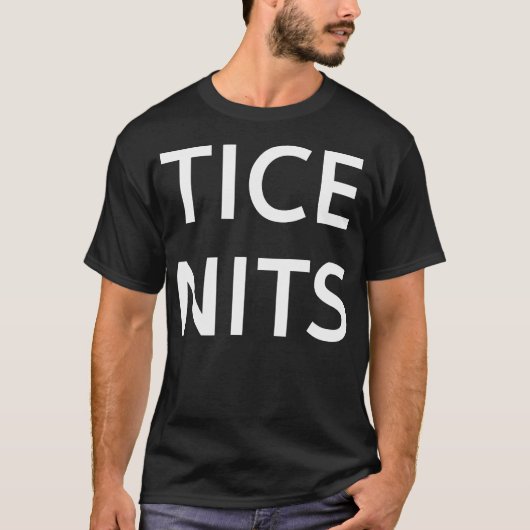 面白いジョークを口にする皮肉なTシャツ Tシャツ (正面)