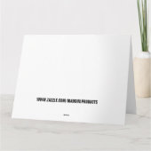 面白いジョー・バイデンのバレンタインデーのカード カード (裏面)