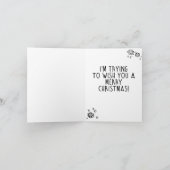 面白いジョー・バイデン クリスマス:うるさい人 カード (内部)