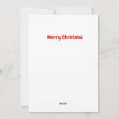 面白いジンジャーブレッドマンがサンタをめぐって口論 シーズンカード (裏面)