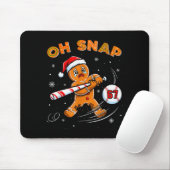 面白いジンジャーブレッドマン Oh Snap 67 野球 Meme 楽しい マウスパッド (マウス)