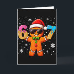 面白いジンジャーブレッド6 7 67 アイスクリームドリップクリスマス カード<br><div class="desc">面白いジンジャーブレッド6 7 67 アイスクリームドリップクリスマス少年</div>