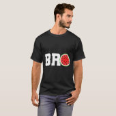 面白いスイカの兄貴 かわいい夏休みの兄 Tシャツ (正面フル)