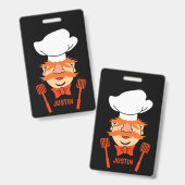 面白いスウェーデン人シェフ バッジ (正面＆裏面)