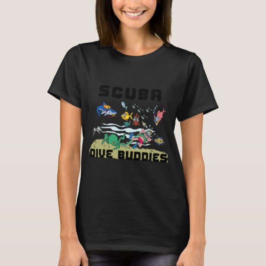 面白いスキューバダイビングの相棒 Tシャツ (正面)