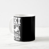面白いスキーおじいちゃんお父さんクールな引用 コーヒーマグカップ (正面左)