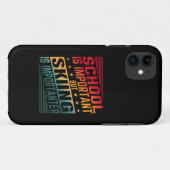 面白いスキーの引用文のタイポグラフィ Case-Mate iPhoneケース (裏面(横))