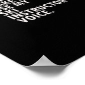 面白いスキーインストラクター スキー Tシャツ ポスター (角)