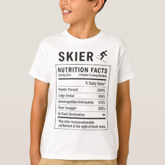 面白いスキーヤー _4 Tシャツ