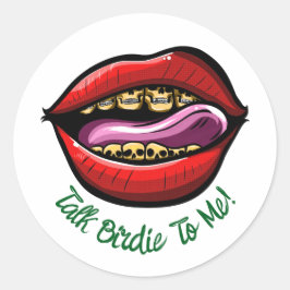 面白いスクランブルゴルフおやじトークバーディーに僕の唇 ラウンドシール