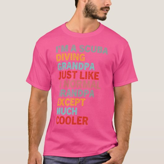 面白いスクーバダイビング サラシックスクーバダイバーユーモア スク Tシャツ (正面)