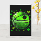 面白いスケッチとシャムロッククローバー セントパトリックの日 カード (黄色い花)