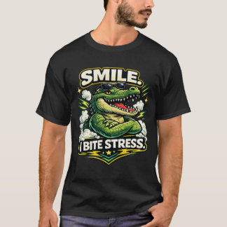 面白いストレス解消動物のユーモアTシャツ Tシャツ