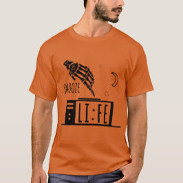 面白いスヌーズライフアラーム時計Tシャツ Tシャツ