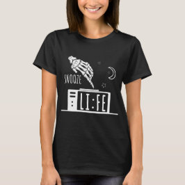 面白いスヌーズライフ目覚まし時計 Tシャツ