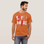 面白いスパイゲーム忍者ゲームワイルドビンテージ Tシャツ (正面フル)