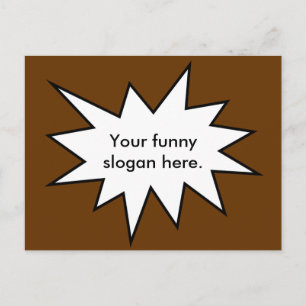 面白いスローガンをここに入れて01 ポストカード