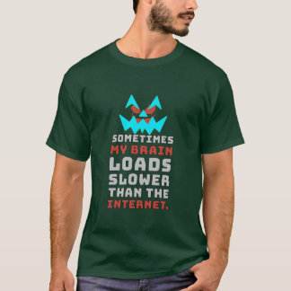 面白いスローブレインインターネットミームTシャツ | サルカスティック Tシャツ