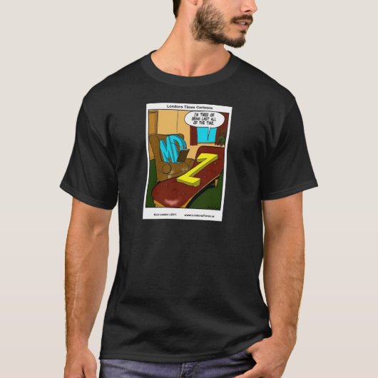 面白いスロー精神科患者Tシャツ Tシャツ (正面)