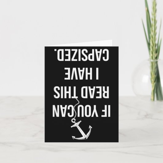 面白いセーリング・海洋・ボート・帆船愛好家へのギフト カード (正面)