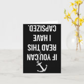 面白いセーリング・海洋・ボート・帆船愛好家へのギフト カード (黄色い花)