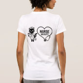 面白いタイポグラフィーTシャツデザイン Tシャツ (裏面)