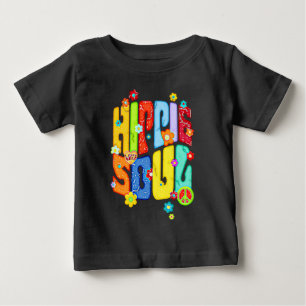 面白いタイポグラフィ - ヒッピーの魂 1 ベビーTシャツ
